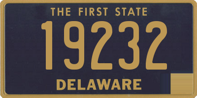 DE license plate 19232