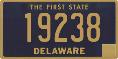 DE license plate 19238