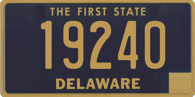 DE license plate 19240