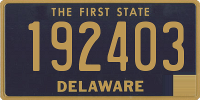 DE license plate 192403