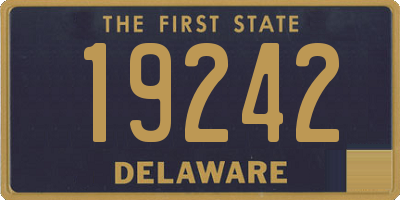DE license plate 19242