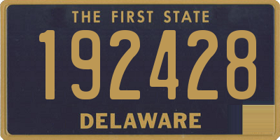 DE license plate 192428