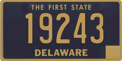 DE license plate 19243