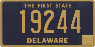 DE license plate 19244