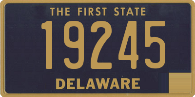 DE license plate 19245