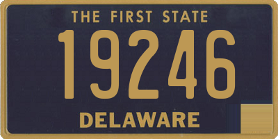 DE license plate 19246