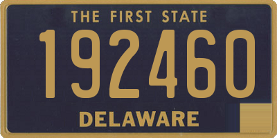 DE license plate 192460
