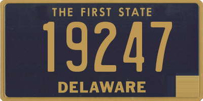 DE license plate 19247