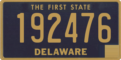 DE license plate 192476