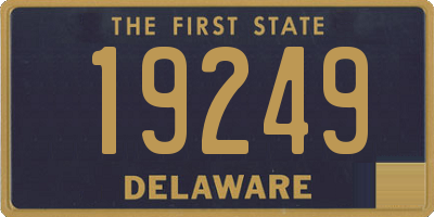 DE license plate 19249