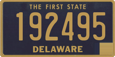 DE license plate 192495