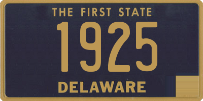 DE license plate 1925