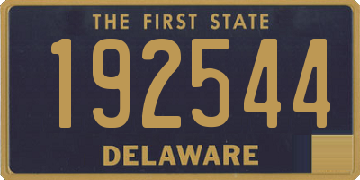 DE license plate 192544