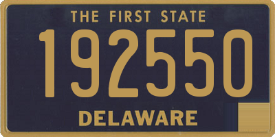 DE license plate 192550