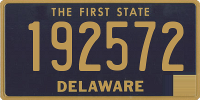DE license plate 192572