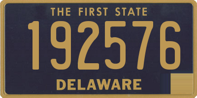 DE license plate 192576