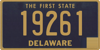 DE license plate 19261