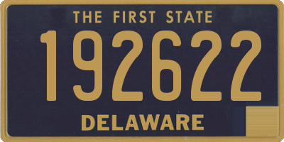 DE license plate 192622