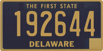 DE license plate 192644