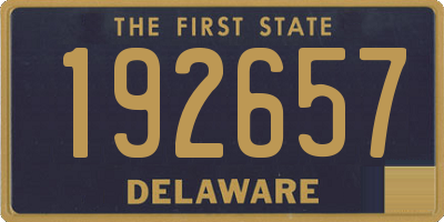 DE license plate 192657