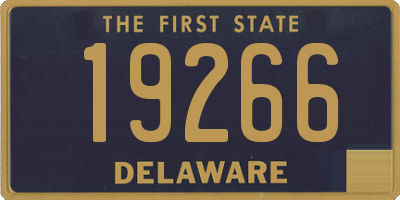 DE license plate 19266