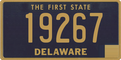 DE license plate 19267