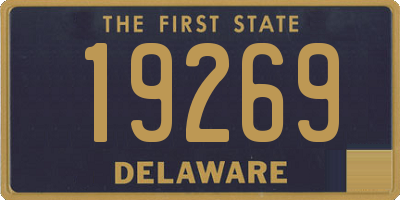 DE license plate 19269