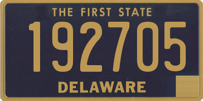 DE license plate 192705
