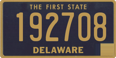DE license plate 192708