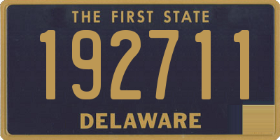 DE license plate 192711