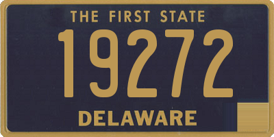 DE license plate 19272