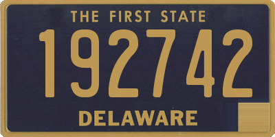 DE license plate 192742