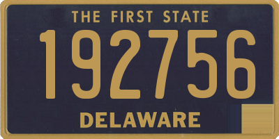 DE license plate 192756