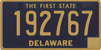 DE license plate 192767