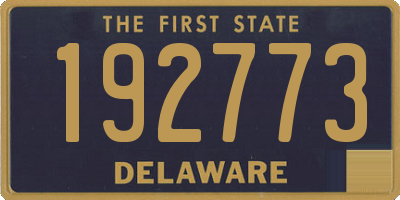 DE license plate 192773