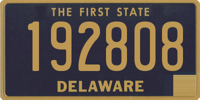 DE license plate 192808