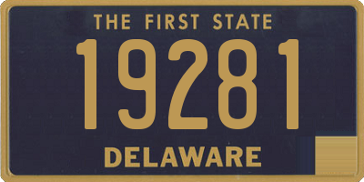 DE license plate 19281