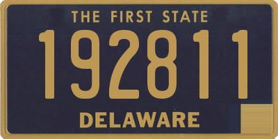 DE license plate 192811