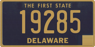 DE license plate 19285