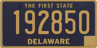 DE license plate 192850