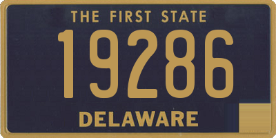 DE license plate 19286