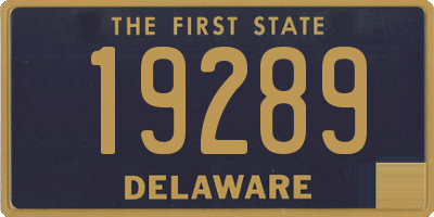 DE license plate 19289