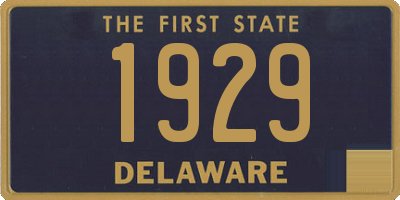DE license plate 1929