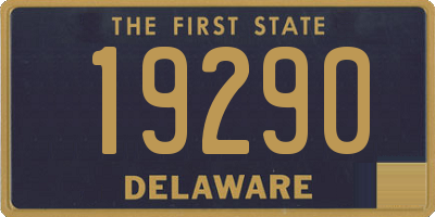 DE license plate 19290