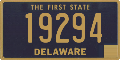 DE license plate 19294