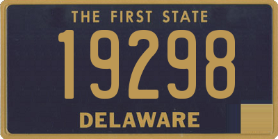 DE license plate 19298