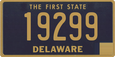 DE license plate 19299