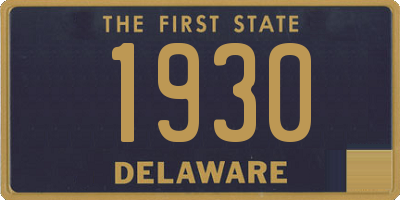 DE license plate 1930