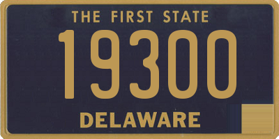 DE license plate 19300