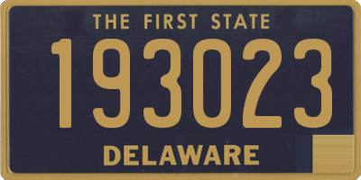 DE license plate 193023